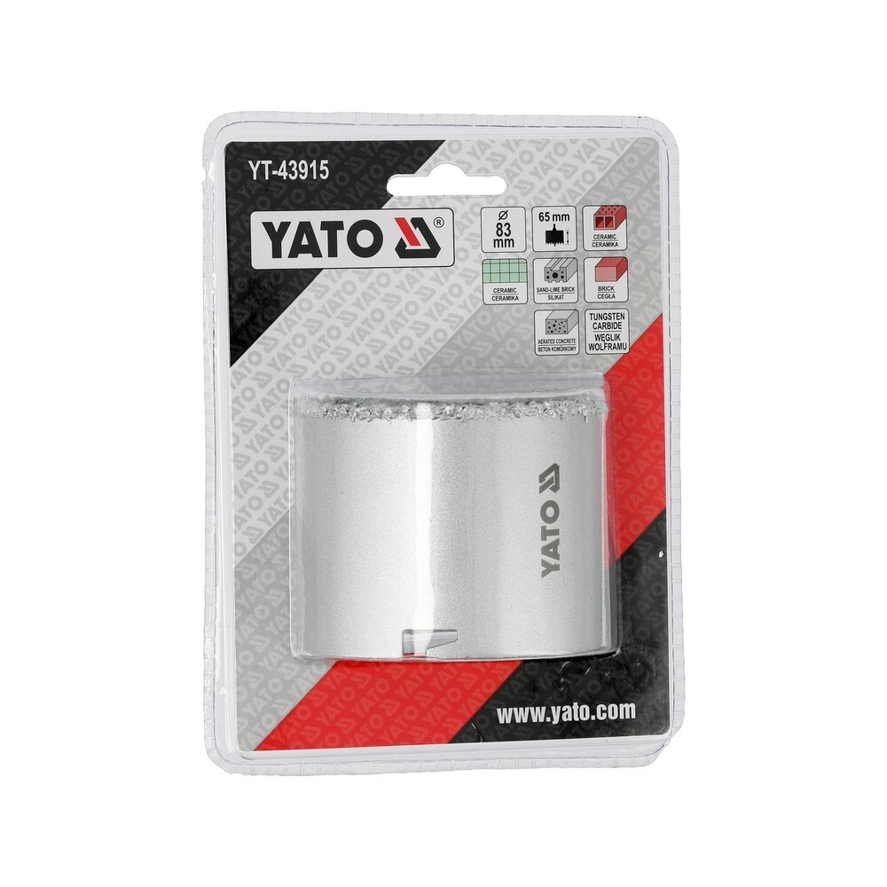 Volframo-karbido karūna | 83 mm YATO 3 Volframo-karbido karūna | 83 mm YATO 3