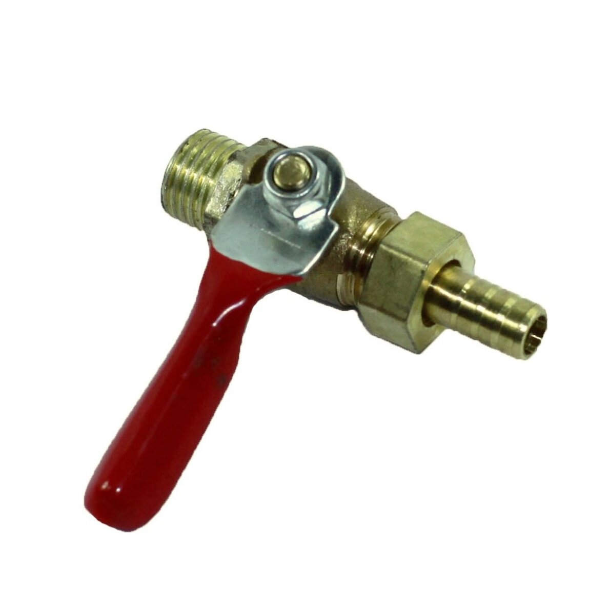 Vožtuvas su sriegių 1/4" ir jungtis žarnai 8mm Vožtuvas su sriegių 1/4" ir jungtis žarnai 8mm