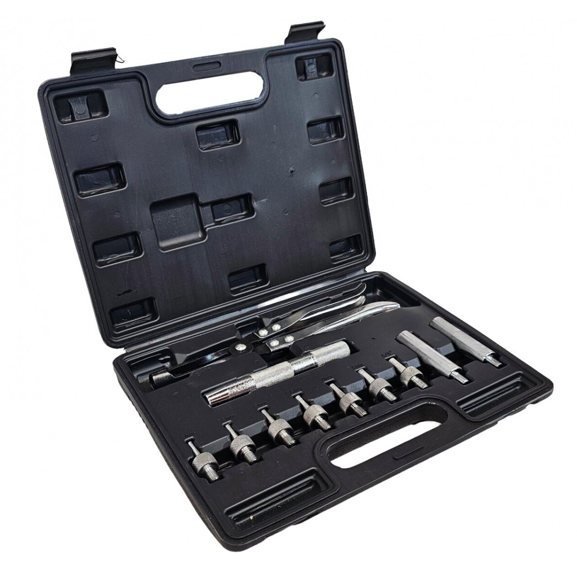 Vožtuvų gumyčių/riebokšlių nuėmimo/uždėjimo įrankių rinkinys SK024 ESSEN TOOLS 1 Vožtuvų gumyčių/riebokšlių nuėmimo/uždėjimo įrankių rinkinys SK024 ESSEN TOOLS 1