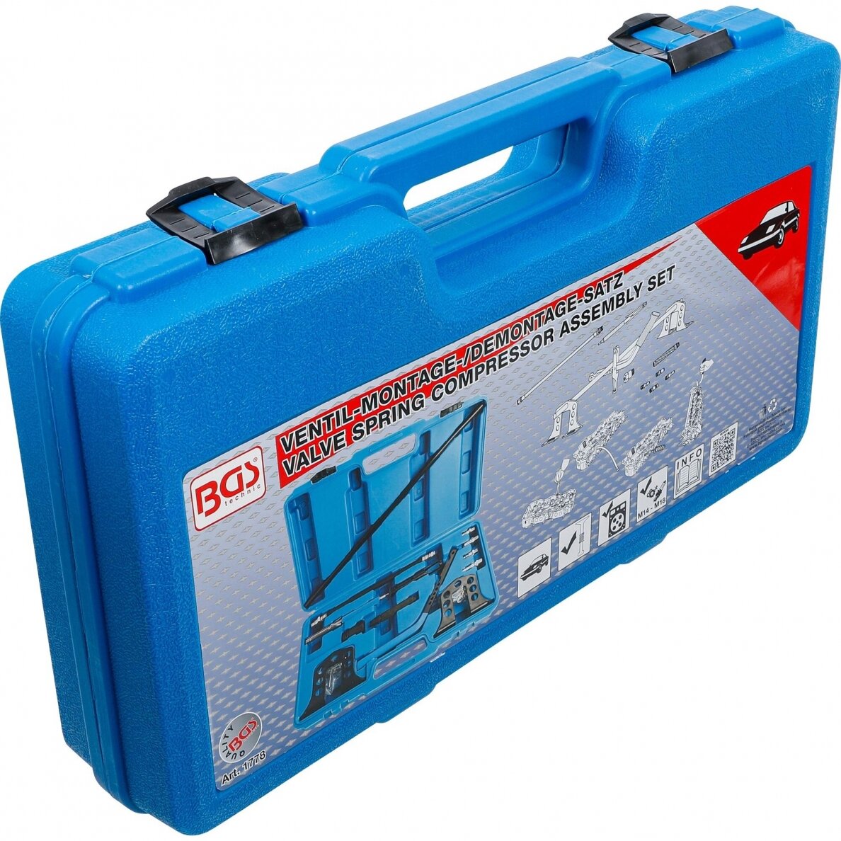 Vožtuvų nuspaudėjo komplektas pneumatinis 13 vnt. BGS-technic 1778 4 Vožtuvų nuspaudėjo komplektas pneumatinis 13 vnt. BGS-technic 1778 4