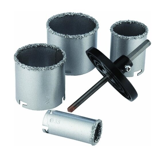 Volframinių gręžimo karūnų rinkinys | 33-53-67-73 mm | 6vnt. 3 Volframinių gręžimo karūnų rinkinys | 33-53-67-73 mm | 6vnt. 3