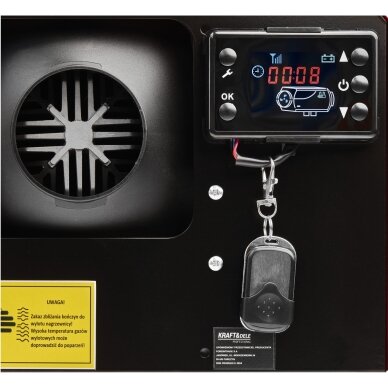 Webasto, autonominis šildytuvas 9kW dyzelinis 12V/220V Kraftdele KD11780 8