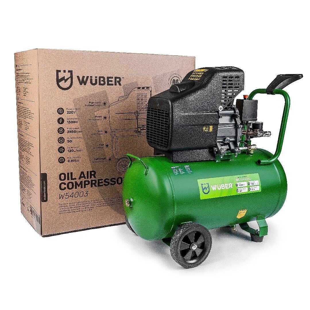 Wuber 50L kompresorius: 8 BAR, 1500W, 120 l/min W54003 5