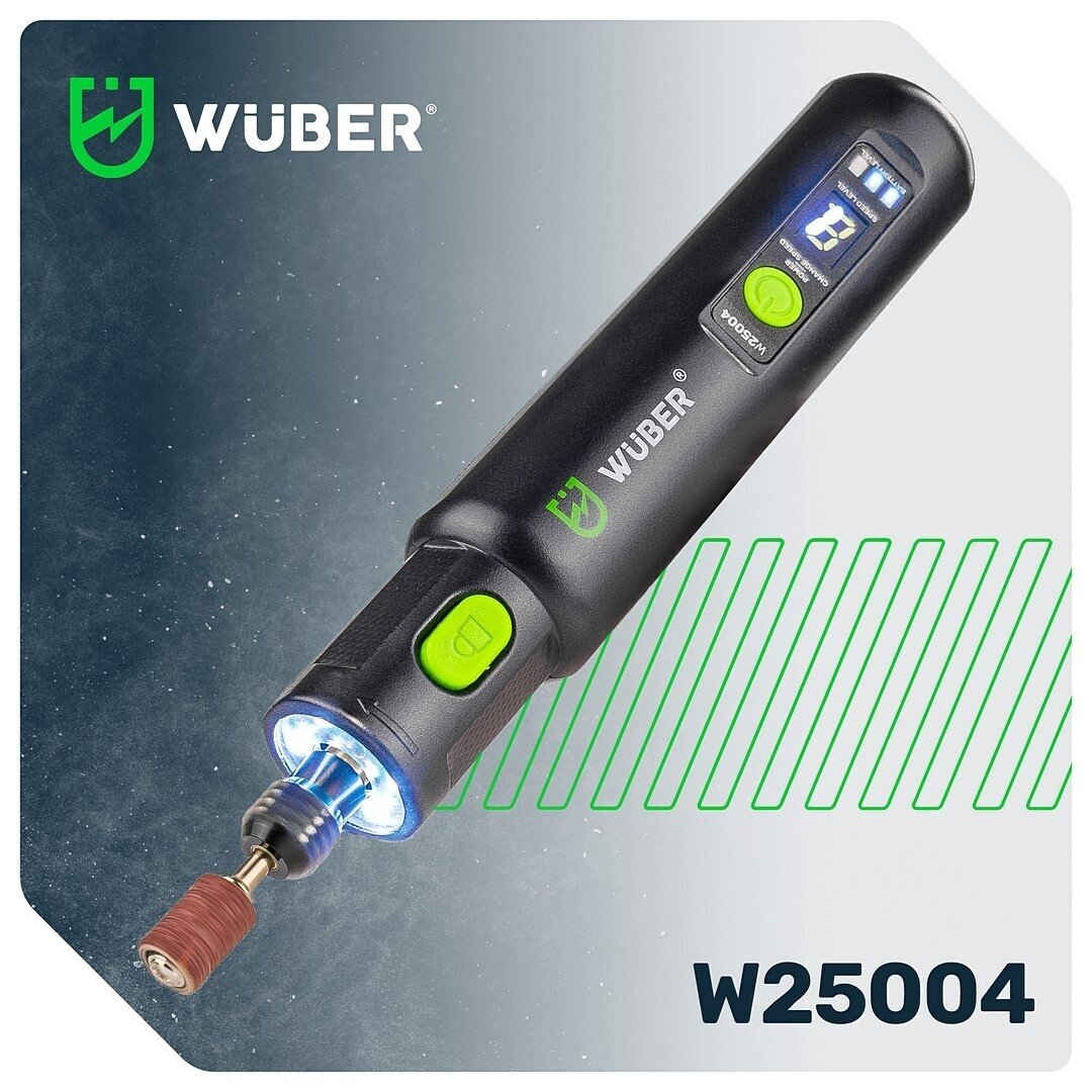 WUBER belaidis mini šlifuoklis–graveris W25004 5 WUBER belaidis mini šlifuoklis–graveris W25004 5