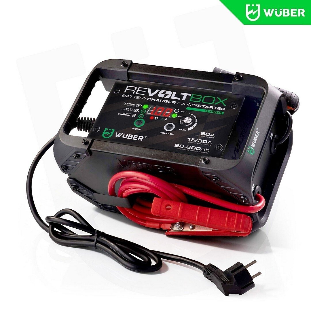 WUBER W14014 automatinis akumuliatorių įkroviklis su paleidimo funkcija 80A 3