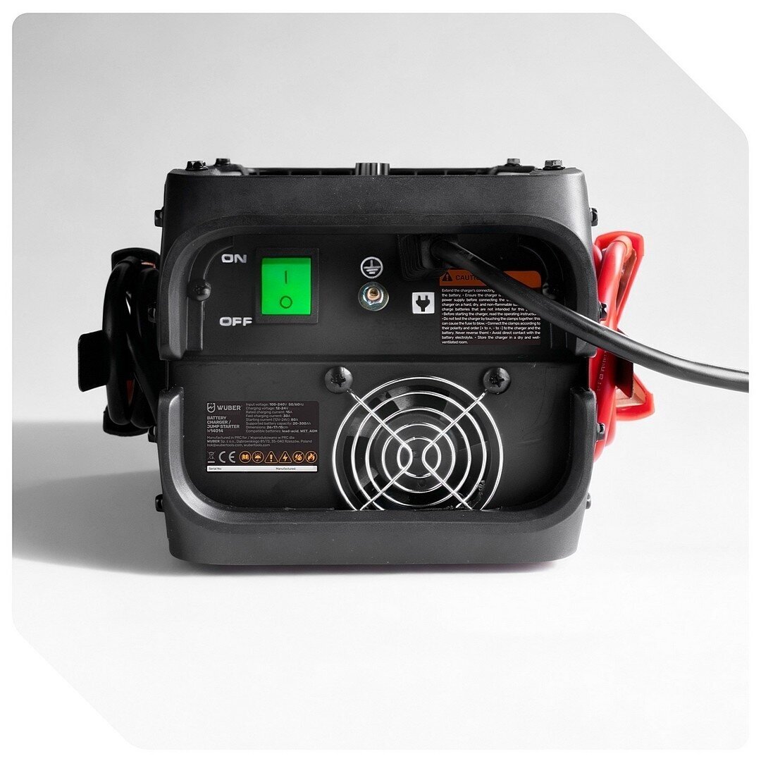 WUBER W14016 Automatinis akumuliatorių įkroviklis su paleidimo funkcija 200A 6 WUBER W14016 Automatinis akumuliatorių įkroviklis su paleidimo funkcija 200A 6