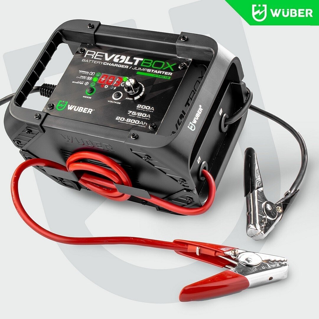 WUBER W14016 Automatinis akumuliatorių įkroviklis su paleidimo funkcija 200A 2 WUBER W14016 Automatinis akumuliatorių įkroviklis su paleidimo funkcija 200A 2
