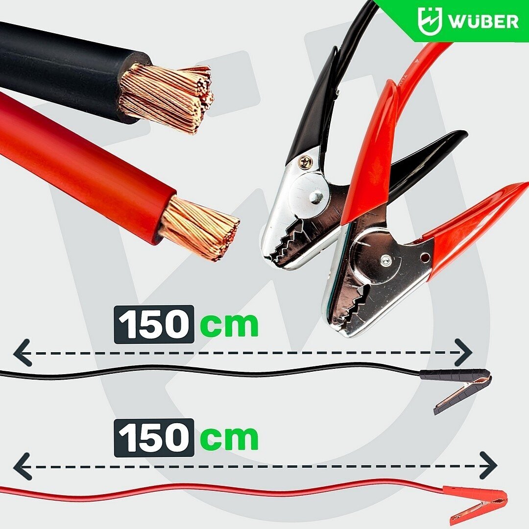 WUBER W14016 Automatinis akumuliatorių įkroviklis su paleidimo funkcija 200A 9 WUBER W14016 Automatinis akumuliatorių įkroviklis su paleidimo funkcija 200A 9