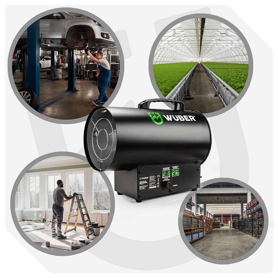 WUBER W16023 dujinis šildytuvas 15 kW su LCD termostatu 4
