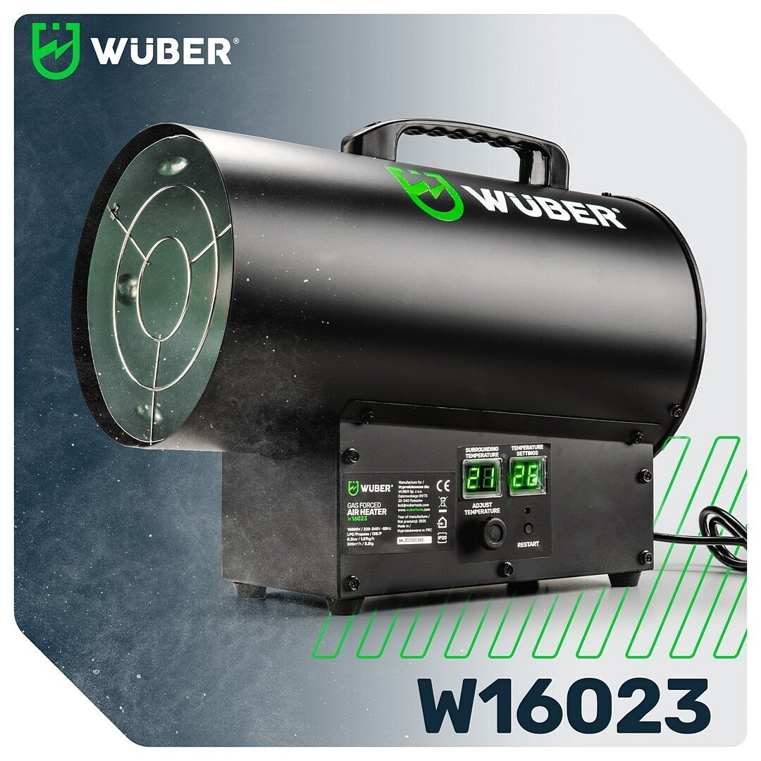 WUBER W16023 dujinis šildytuvas 15 kW su LCD termostatu 2