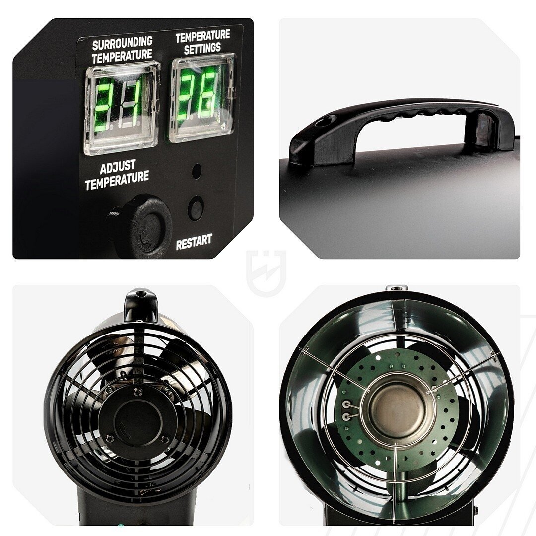 WUBER W16023 dujinis šildytuvas 15 kW su LCD termostatu 10 WUBER W16023 dujinis šildytuvas 15 kW su LCD termostatu 10