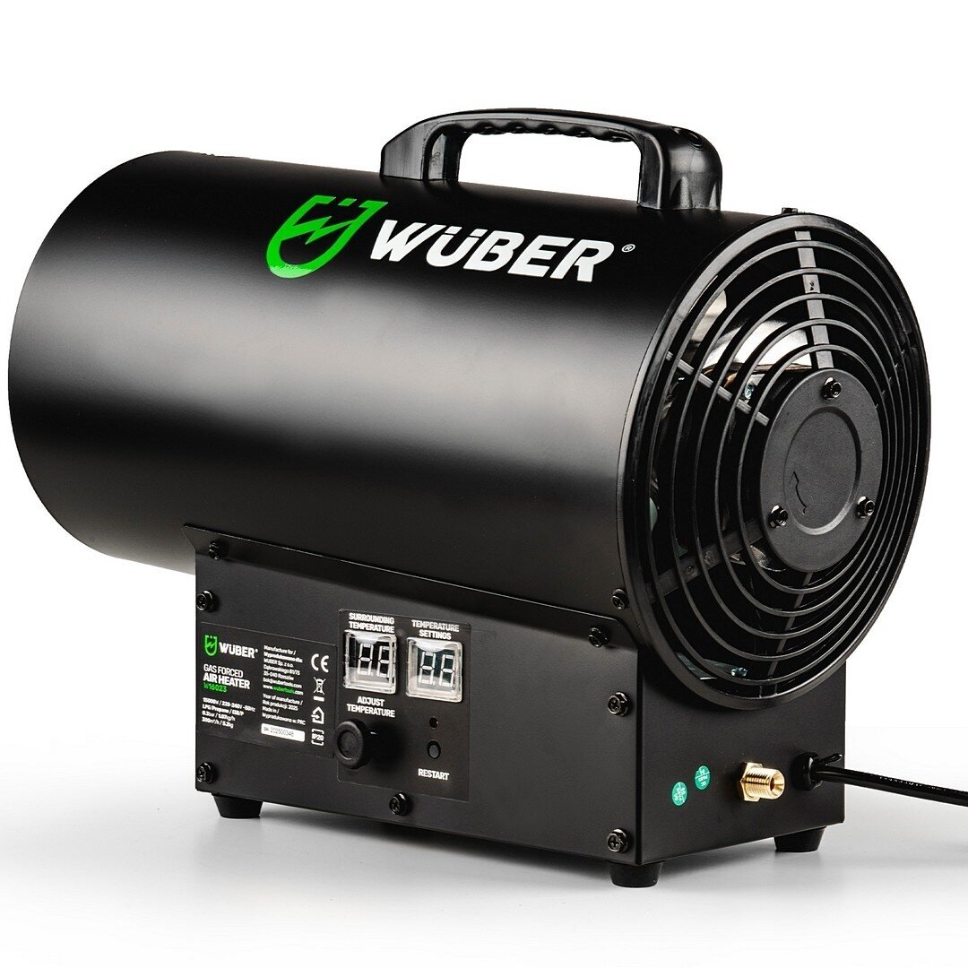 WUBER W16023 dujinis šildytuvas 15 kW su LCD termostatu 5 WUBER W16023 dujinis šildytuvas 15 kW su LCD termostatu 5