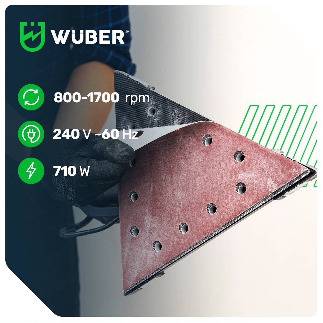 WUBER W26601 gipso šlifuoklis „žirafa“ 710W su LED, dulkių nusiurbimu ir reguliuojamu greičiu 11 WUBER W26601 gipso šlifuoklis „žirafa“ 710W su LED, dulkių nusiurbimu ir reguliuojamu greičiu 11