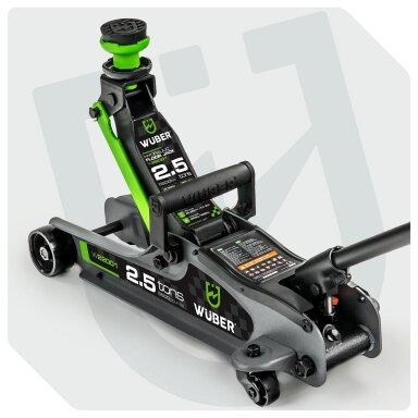WUBER 2,5T žemo profilio hidraulinis domkratas 80–360 mm