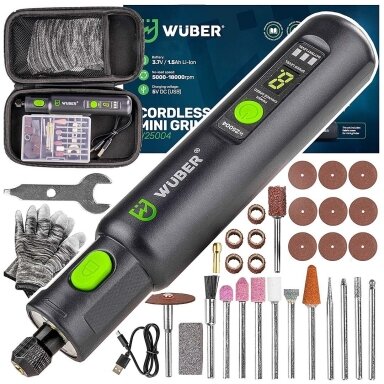 WUBER belaidis mini šlifuoklis–graveris W25004 WUBER belaidis mini šlifuoklis–graveris W25004