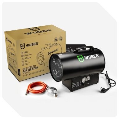 WUBER W16025 35 kW dujinis šildytuvas su LCD termostatu WUBER W16025 35 kW dujinis šildytuvas su LCD termostatu