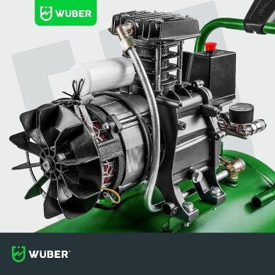 Wuber 50L kompresorius: 8 BAR, 1500W, 120 l/min W54003 6