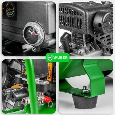 Wuber 50L kompresorius: 8 BAR, 1500W, 120 l/min W54003 7 Wuber 50L kompresorius: 8 BAR, 1500W, 120 l/min W54003 7