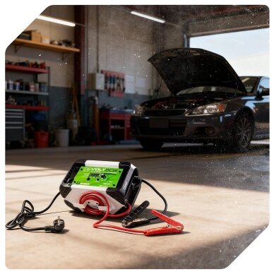 WUBER W14015 automatinis akumuliatorių įkroviklis 110A 8 WUBER W14015 automatinis akumuliatorių įkroviklis 110A 8