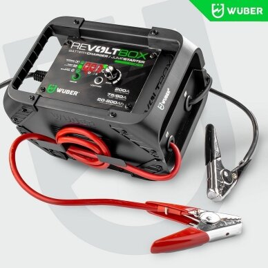 WUBER W14016 Automatinis akumuliatorių įkroviklis su paleidimo funkcija 200A 2 WUBER W14016 Automatinis akumuliatorių įkroviklis su paleidimo funkcija 200A 2