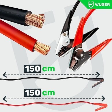 WUBER W14016 Automatinis akumuliatorių įkroviklis su paleidimo funkcija 200A 9 WUBER W14016 Automatinis akumuliatorių įkroviklis su paleidimo funkcija 200A 9