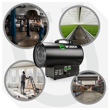 WUBER W16023 dujinis šildytuvas 15 kW su LCD termostatu 4