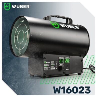 WUBER W16023 dujinis šildytuvas 15 kW su LCD termostatu 2 WUBER W16023 dujinis šildytuvas 15 kW su LCD termostatu 2