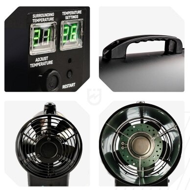 WUBER W16023 dujinis šildytuvas 15 kW su LCD termostatu 10 WUBER W16023 dujinis šildytuvas 15 kW su LCD termostatu 10