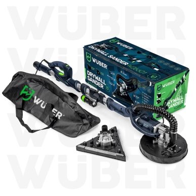WUBER W26601 gipso šlifuoklis „žirafa“ 710W su LED, dulkių nusiurbimu ir reguliuojamu greičiu