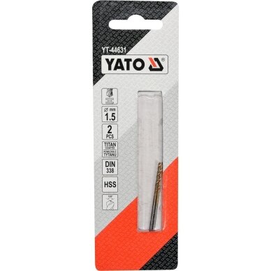 Grąžtas metalui HSS-TiN YATO DIN338 (1–13 mm) 4 Grąžtas metalui HSS-TiN YATO DIN338 (1–13 mm) 4