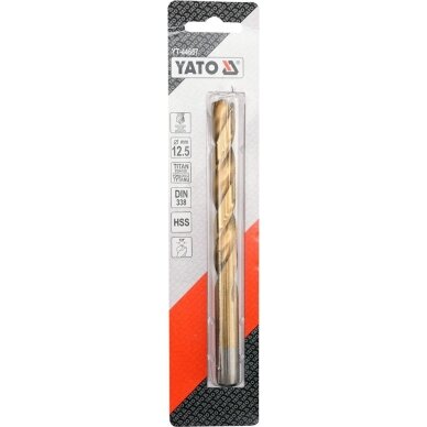 Grąžtas metalui HSS-TiN YATO DIN338 (1–13 mm) 24 Grąžtas metalui HSS-TiN YATO DIN338 (1–13 mm) 24