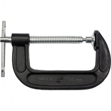 C tipo spaustuvas su varžtu nuo 25mm iki 300mm (1"-12") YATO 4 C tipo spaustuvas su varžtu nuo 25mm iki 300mm (1"-12") YATO 4