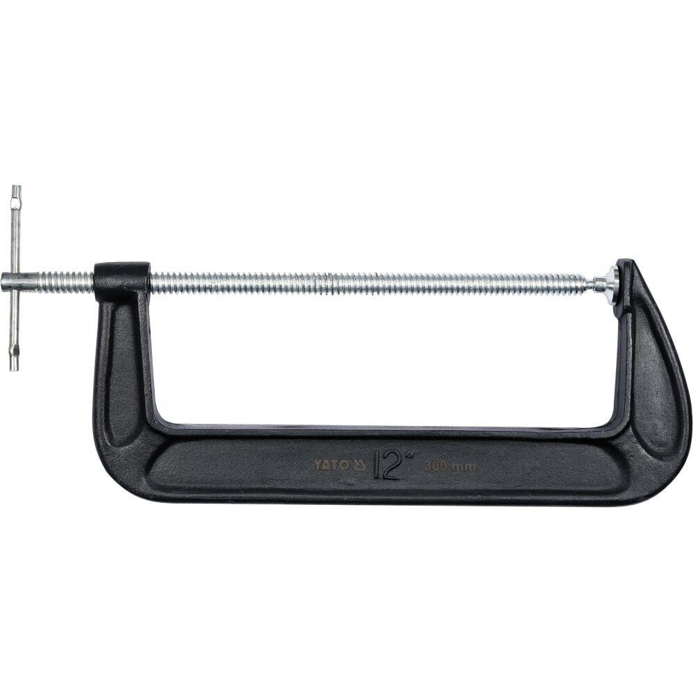 C tipo spaustuvas su varžtu nuo 25mm iki 300mm (1"-12") YATO 9 C tipo spaustuvas su varžtu nuo 25mm iki 300mm (1"-12") YATO 9