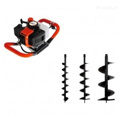 Žemės grąžtas benzininis 3,8kW + 3 grąžtai Marpol M84000/3 1