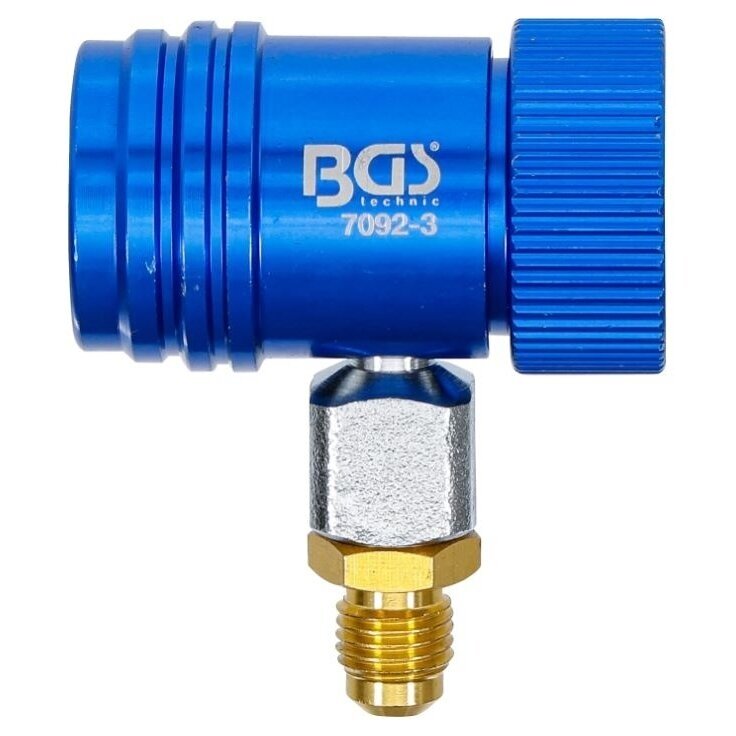 Žemo slėgio adapteris oro kondicionierių aptarnavimo įrenginiui 7092 | R1234YF BGS 2 Žemo slėgio adapteris oro kondicionierių aptarnavimo įrenginiui 7092 | R1234YF BGS 2