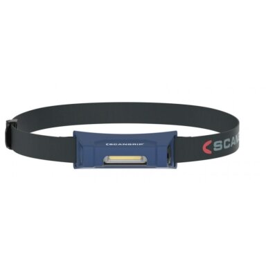 Žibintuvėlis ant galvos LED ZONE 2, USB, IP54, 200lm, Scangrip