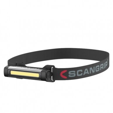 Žibintuvėlis ant galvos FLEX WEAR KIT USB kraunamas 75/150lm, Scangrip 8 Žibintuvėlis ant galvos FLEX WEAR KIT USB kraunamas 75/150lm, Scangrip 8