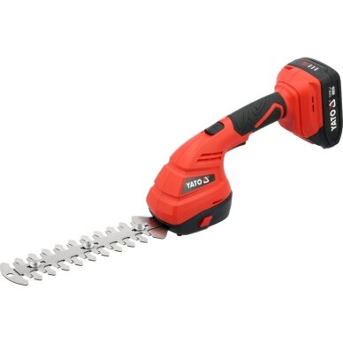 Žirklės krūmams ir žolei akumuliatorinės | 18V + 2 AH | 100 W YATO Žirklės krūmams ir žolei akumuliatorinės | 18V + 2 AH | 100 W YATO