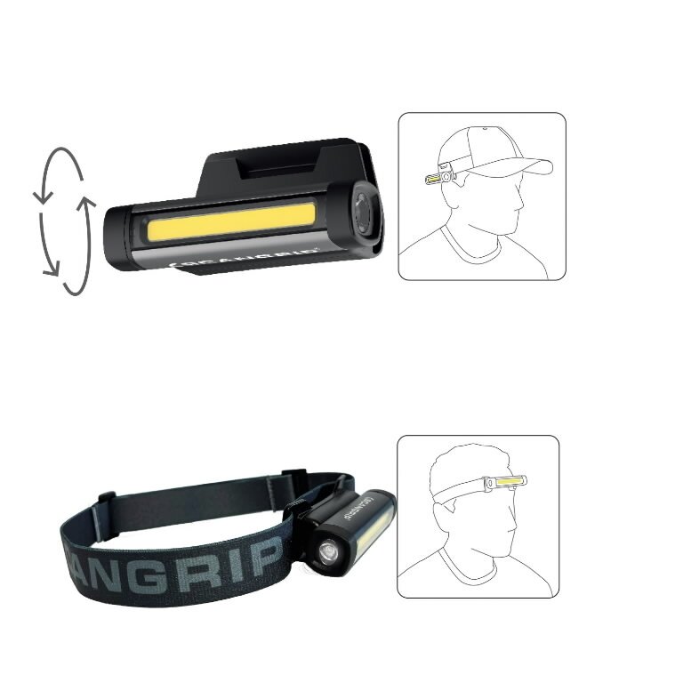 Žibintuvėlis ant galvos FLEX WEAR KIT USB kraunamas 75/150lm, Scangrip 2 Žibintuvėlis ant galvos FLEX WEAR KIT USB kraunamas 75/150lm, Scangrip 2