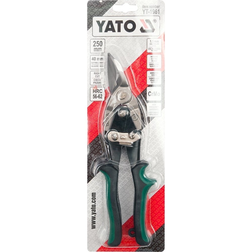 Žirklės skardai dešininės 250mm YATO YT-1961 1