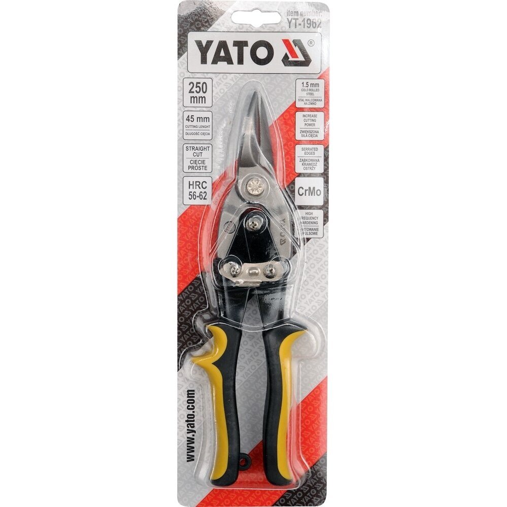 Žirklės skardai tiesios 250mm YATO YT-1962 1 Žirklės skardai tiesios 250mm YATO YT-1962 1