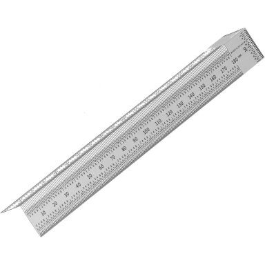 Žymėjimo / įbrėžimo liniuotė | nerūdijantis plienas | kampinė | 180 mm ESSEN TOOLS