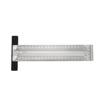 Žymėjimo / įbrėžimo liniuotė | nerūdijantis plienas | T formos | 200 mm ESSEN TOOLS